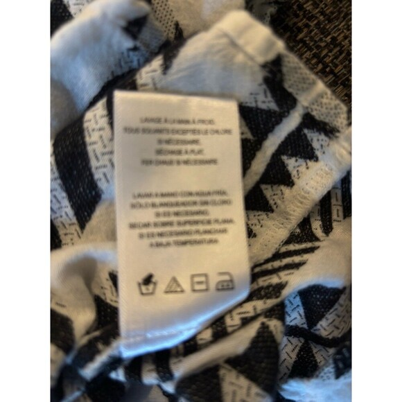 VELVET Graham & Spencer Kimmy Boho Jacquard B/W Puff S/S Peasant Top Ret $128 XS - Picture 3 of 5